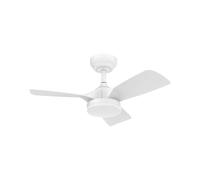 Perenz 7151 B IR - Ventilatore da Soffitto con Luce, Telecomando 3 Pale Diametro 76 cm Bianco