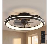 Ventilatore Soffitto Plafoniera LED Vor-Rücklauf Regolabile Telecomando