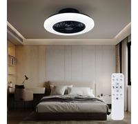 Ventilatore Soffitto Plafoniera Telecomando LED Sterneneffekt Regolabile Timer [EEK: Inaditato]