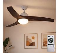 Ventilatore Soffitto Plafoniera Telecomando Timer Vor-Rücklauf Luci Diurne LED