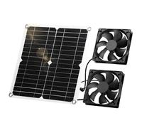 Ventilatore solare, 12W pannello solare ventilatore, resistente alle intemperie, con DC doppio ventilatore per piccole galline, Modulo solare Kit ventilatore per piccole galline, Serre, case per anima