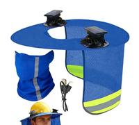 Ventilatore solare casco protezione solare - bordo intero ventilato attrezzatura comoda da indossare - per protezione solare casco, per aree verdi agricoltura coperture giardinaggio progetto