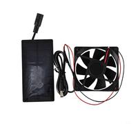 Ventilatore solare compatto per la gestione del clima della serra, ventilazione del rifugio per animali domestici, raffreddamento pollo, flusso d'aria interno camper, valutazione Pmax 0,8 W