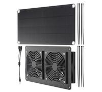 Ventilatore solare da 10 W, 12 V, impermeabile, mini cavo di ventilazione per ventola di scarico PSolar, 10 W, 12 V, per case per cani, serre, capannoni, tetto camper