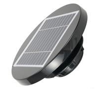 Ventilatore solare da tetto per barca, camper, casa da giardino, roulotte, con pannello solare in policristalino, 5,5 V, 2,5 W, flusso d'aria 33 CFM