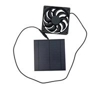 Ventilatore solare for cuccia for cani, ventilatore solare impermeabile, potente dispositivo di raffreddamento, kit versatile for l'estrazione aria for picnic,Resistenza