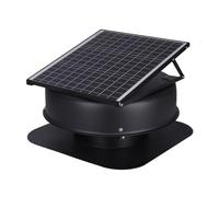 Ventilatore Solare For Soffitta Da 40 W, 1230 CFM, Grande Flusso D'aria, Sfiato For Tetto, Silenzioso E Resistente Alle Intemperie, Con Adattatore Intelligente For La Casa Conversione Del Vento Forte