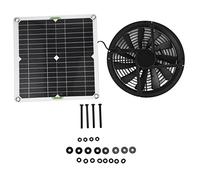 Ventilatore Solare Kit Pannello Solare, Impermeabile 3000 Giri Minuto Rete di Sicurezza 100 Watt 12 Volt per Serra Pollaio Tettoia Garage
