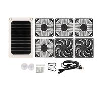 Ventilatore solare monocristallino per esterni, alimentatore solare, ventilatore a doppia ventola, conversione ad alta efficienza, pannello solare