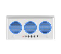 Ventilatore solare per auto - Circuito 'aria di raffreddamento a 3 teste con ventilazione, ventilatore solare per finestrini 'auto, apertura di rimozione degli odori per auto, SUV, camper