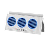 Ventilatore solare per auto | Tre prese d'aria con illuminazione come sfiato radiatore, ventilatore per finestre per auto | per viaggi su strada, camper, furgoni, SUV, pickup, camion e viaggi