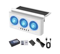 Ventilatore Solare Per Auto Tripla Uscita - Raffreddatore D'aria Per Cabina Montaggio Su Finestra Il Di Ventilazione Solare Migliora Lo Scambio D'aria Riduce Il Calore E L'umidità Nel Veicolo