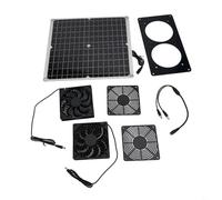 Ventilatore solare per esterni con pannello solare da 30 W e doppia ventola per cani, polli, serre e camper, con design resistente alle intemperie e velocità della ventola di 3000 giri/min
