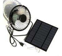Ventilatore solare portatile da 5 W, sistema di ventilazione USB Ventilatori portatili alimentati a energia solare per serra camper campeggio casa sull'albero casa mobile