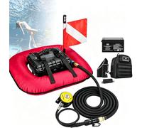 Ventilatore sub portatile, autonomia 60-70 min, bombola for immersione | Profondità massima di immersione 10 M, compressore d'aria impermeabile for spiaggia e caccia