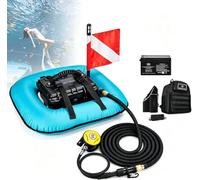 Ventilatore sub portatile, autonomia 60-70 min, bombola for immersione | Profondità massima di immersione 10 M, compressore d'aria impermeabile for spiaggia e caccia