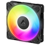 ARCTIC P12 Pro A-RGB - Ventola Potente Premium, Ventola PWM da 120 mm con Sdoppiatore per Cavi a Y, 600-3000 rpm, 0 rpm <5% PWM, RGB digitale 5V, Cuscinetto Idrodinamico, a 4 Pin - Nero