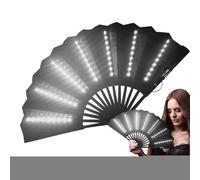 Ventilatore tascabile a LED con leggero - Ventilatore da viaggio pieghevole portatile | Ventole di raffreddamento a batteria con luce LED | Gadget per vacanze a bassa tensione compatto | Mini fan di p