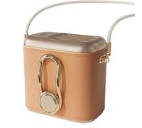 Ventilatore tascabile portatile,Ventilatore da tavolo portatile a mano di piccole dimensioni | Ventilatore ricaricabile a 3 velocità con gancio e borsa da polso, gadget rinfrescante per ufficio collo