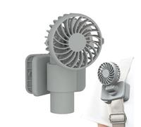 Ventilatore tascabile rinfrescante, ventilatore elettrico portatile con clip anti-surriscaldamento, compatto a 3 velocità USB per viaggi, campeggio, casa, , passeggino e ufficio