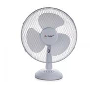 VENTILATORE TAVOLO 34 CM BIANCO VT-4012-3-LED7924 V-TAC