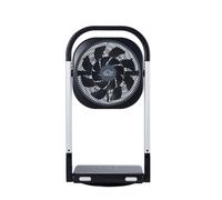 DCG Ventilatore da Terra Pieghevole Salvaspazio Silenzioso con Telecomando 16 Pale 8 Velocità con Timer Oscillazione Rotazione Altezza Regolabile - nero VE1605TT