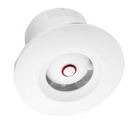 WXO125T - Ventilatore da soffitto per bagno, 125 mm, con timer, con cuscinetto a sfera, colore: Bianco