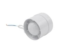 Ventilatore tubolare da 100 mm, 12 W, con motore in rame, 130 m³/h, 38 dB, silenzioso, per bagno, WC, cucina, ventilatore di scarico rotondo con 7 pale, ventilatore per ventilazione