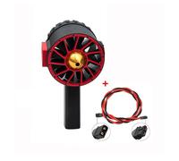 Ventilatore turbo con motore brushless da 90 mm, soffiatore di polvere, essiccatore d'aria, soffiatore di neve, soffiatore d'aria a spinta for la pulizia a tastiera(Noir)