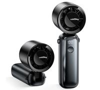 Ventilatore turbo portatile portatile Ventilatore ricaricabile da 5000 mAh con collo pieghevole a 6 velocità/ventilatore da tavolo con display digitale Piccoli ventilatori tascabili