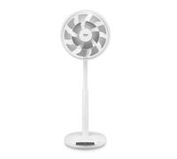 Ufesa Ventilatore Sendai SilentEdge, 24W, 12 velocità, 3 modalità, Oscillazione fino a 90°, Ultrasilenzioso, Sistema FootPress, Altezza regolabile, DualVortex Motion 14 pale, Telecomando e Display LED