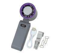 Ventilatore USB compatto 100 velocità design da appendere al collo con batteria [EEK: A]