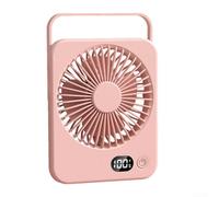 Ventilatore USB facilmente trasportabile che offre cinque velocità regolabili per soddisfare tutte le vostre esigenze di raffreddamento (rosa)