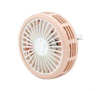 Ventilatore USB per auto con flusso d'aria a 3 velocità e luce ambientale LED colorata, ventilatore elettrico in ABS silenzioso compatibile con presa d'aria o console centrale, include cavo di