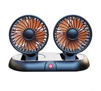 Ventilatore USB per auto con teste regolabili, raffreddamento a 360 gradi, per il comfort di viaggio (24 V)