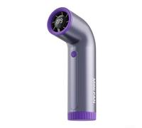 Ventilatore USB portatile con display digitale a 199 velocità a scelta per il monitoraggio della velocità attuale e della durata della batteria (grigio)