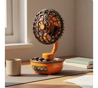 Ventilatore USB Ricaricabile Potente Flusso D'aria per Studenti in Dormitorio
