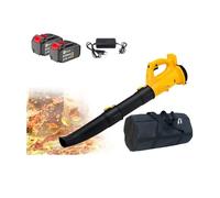 Ventilatore, Velocità 320 CFM Soffiatore d'aria senza fili for l'industria, spazzaneve, attrezzi da giardino, polvere for la cura del prato for batteria da 21 V a bassa rumorosità(Two batteries-bag)