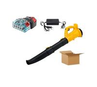 Ventilatore, Velocità 320 CFM Soffiatore d'aria senza fili for l'industria, spazzaneve, attrezzi da giardino, polvere for la cura del prato for batteria da 21 V a bassa rumorosità(Two batteries-O)