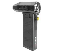 Ventilatore, Ventilatore da 140000 giri/min, motore brushless, ventilatore da condotto portatile, 52 m/s, ricarica portatile di tipo C con display di potenza, ventilato,Volume d'aria più elevato(Noir