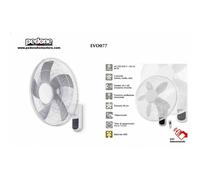 VENTILATORE VENTILATORI WALL CFG EV077 DA PARETE MURO AGITATORE CON TELECOMANDO
