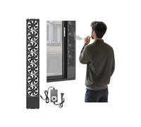 Ventilatore verticale da 39-189 cm, retrattile da 10 cm e rimovibile per finestre, ideale per camere da letto, bagni, sale giochi e per eliminare gli odori degli animali domestici - Soluzione efficie