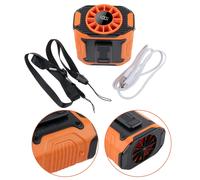 Ventilatore Vita Raffreddamento Efficiente con Torcia Integrata per Viaggi Campe [EEK: A+]