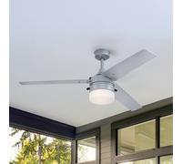 Ventilatore Westinghouse, lampada 7316540, argento/nero IP44 Westinghouse