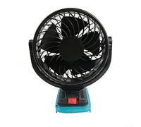 Ventilatore wireless progettato per uso esterno e interno, compatto e forte con flusso d'aria regolabile, adatto per campeggio, bancarelle e uffici