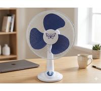 Ventilatore da tavolo a 3 velocità 45W Butterfly Blue