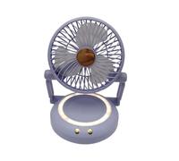 Ventilatori da scrivania Small Quiet - Ventilatore portatile compatto professionale da scrivania, radiatore oscillante pieghevole con ambiente a LED, gadget silenziosi alimentati a batteria per
