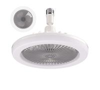 Ventilatori Da Soffitto Con Illuminazione | 24,5 Cm Di Camera Da Letto Lampada Da Soffitto | Mini Soffitto Silenzioso Moderno Con Luce | 30W ABS Design, Adatto Per Occhi E Compatti, Ideale