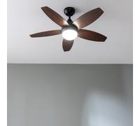 Ventilatori da soffitto con luce EnergySilence Aero 4200 Black&DarkWood
