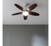 Ventilatori da soffitto con luce EnergySilence Aero 4200 White&DarkWood